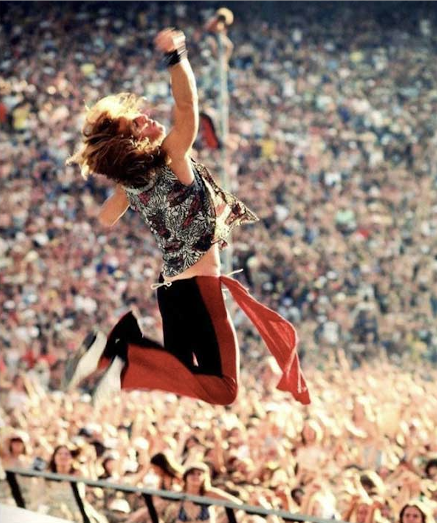 Concert performer on stage